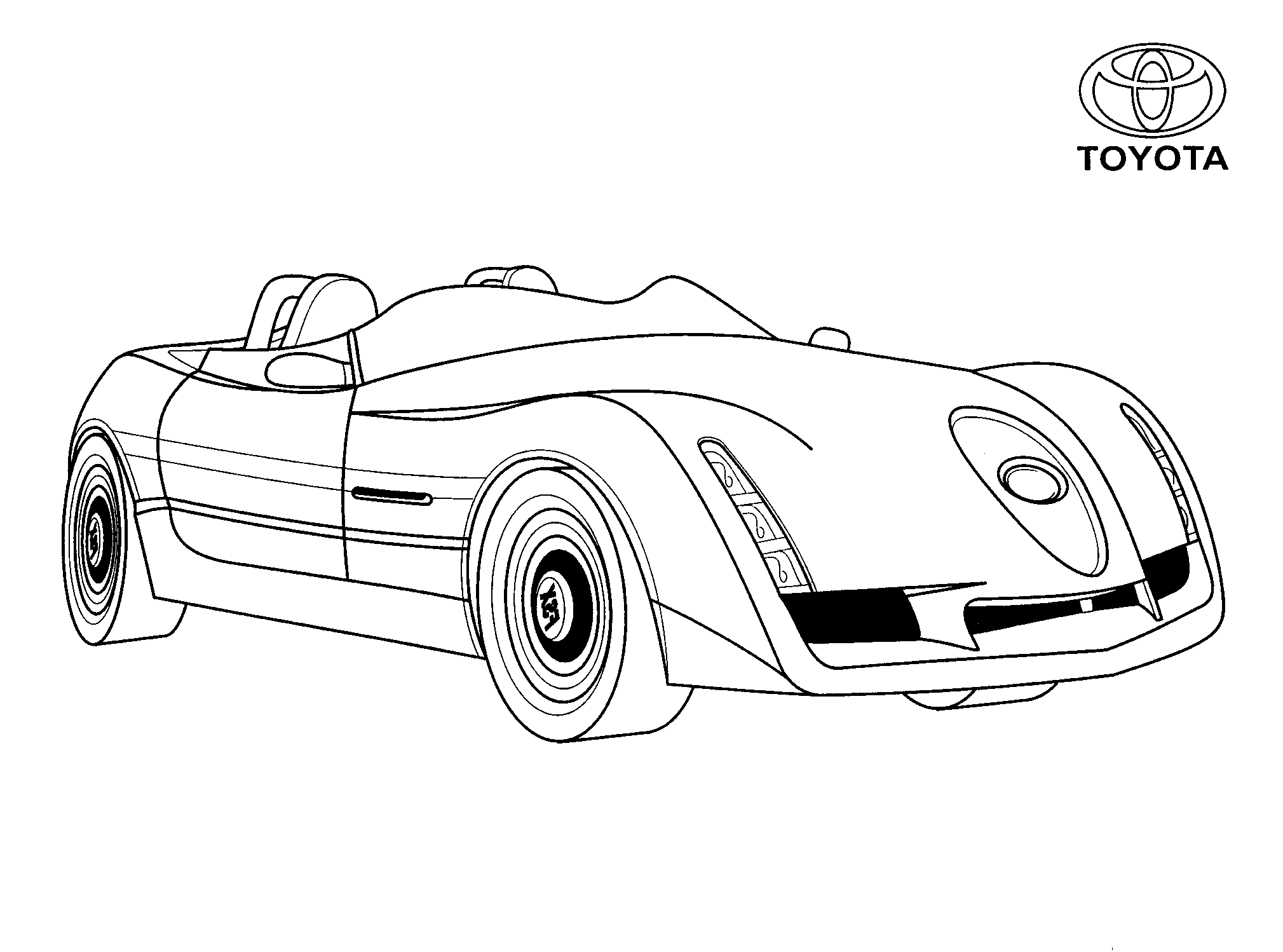 Disegni da colorare - Toyota (Giappone)