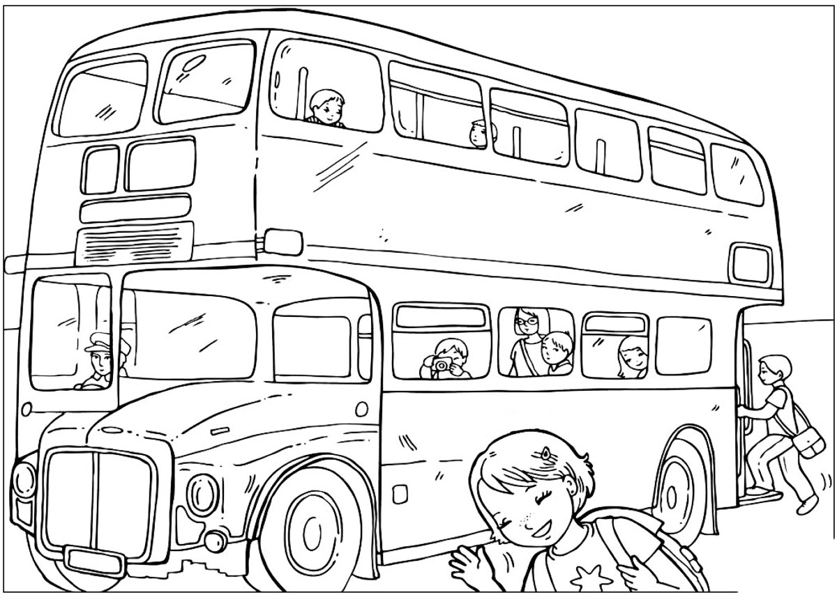 disegni da colorare  capitale bus