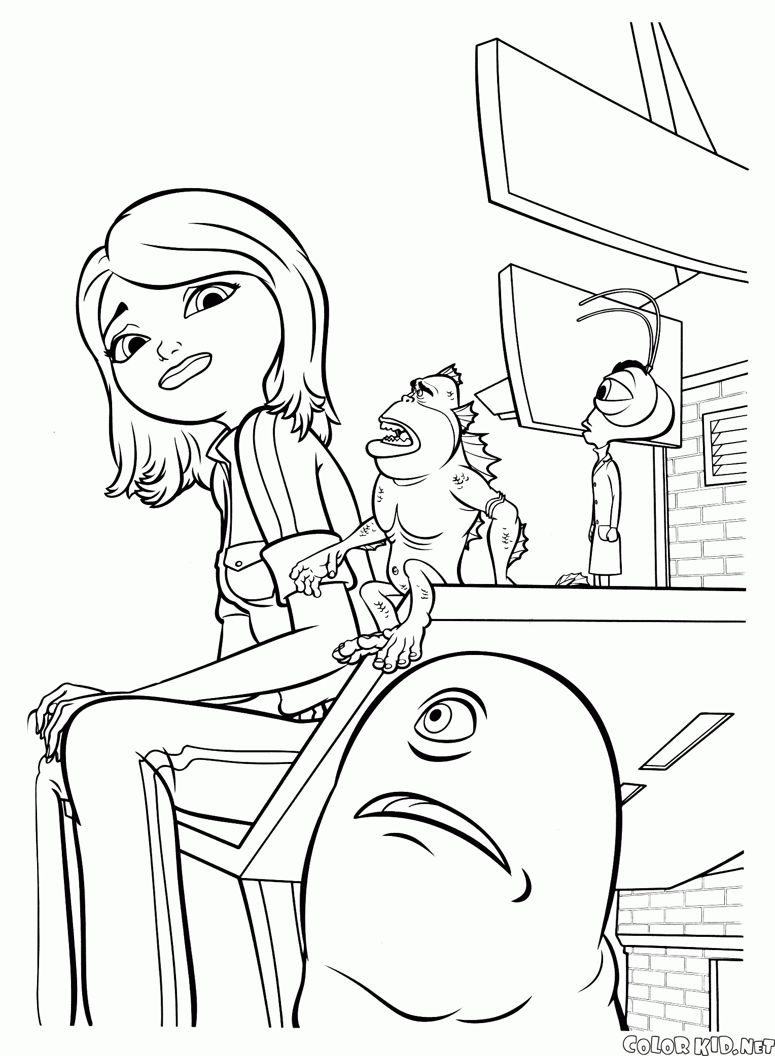 Disegni Da Colorare Mostri Contro Alieni