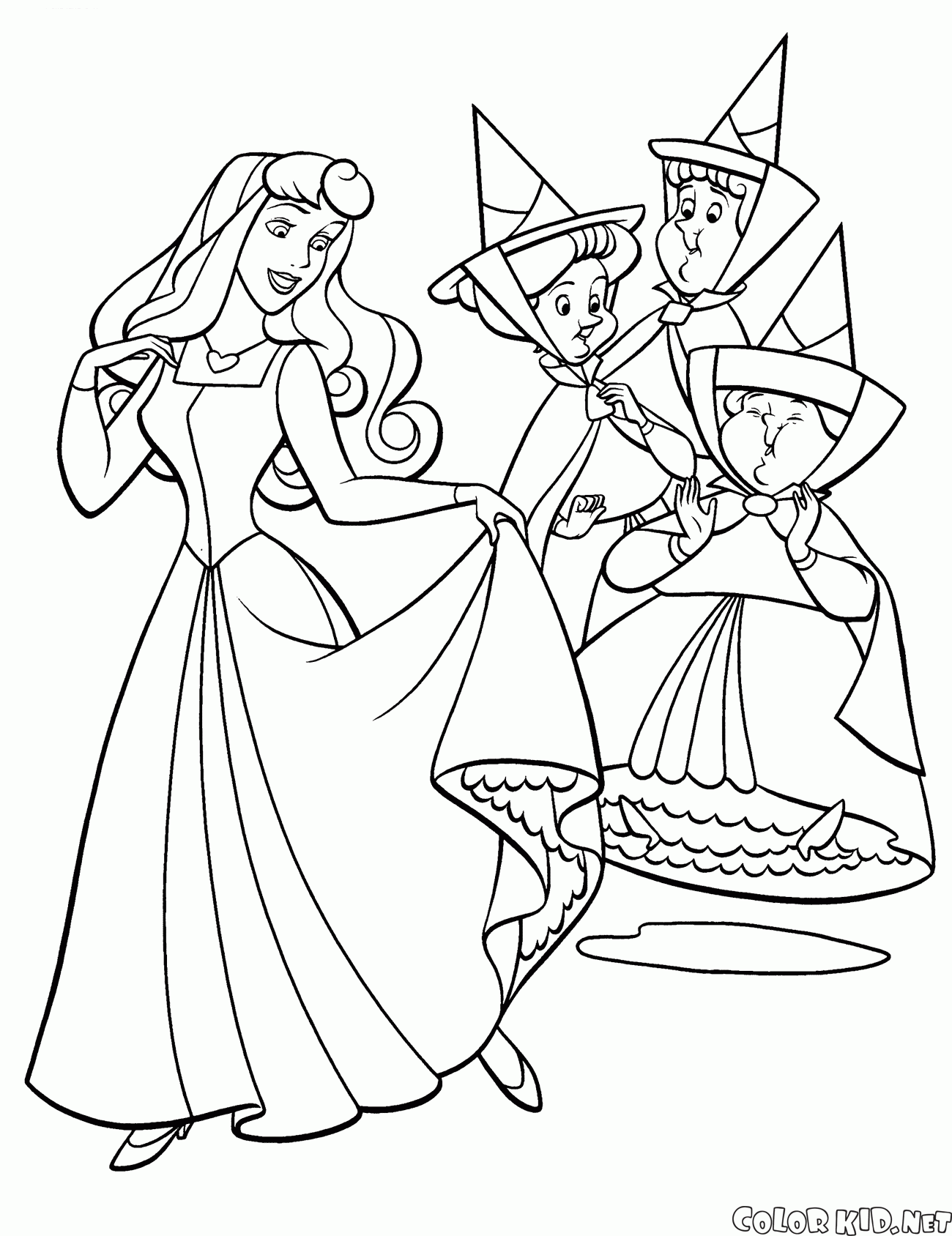 Principessa Aurora e Fairies