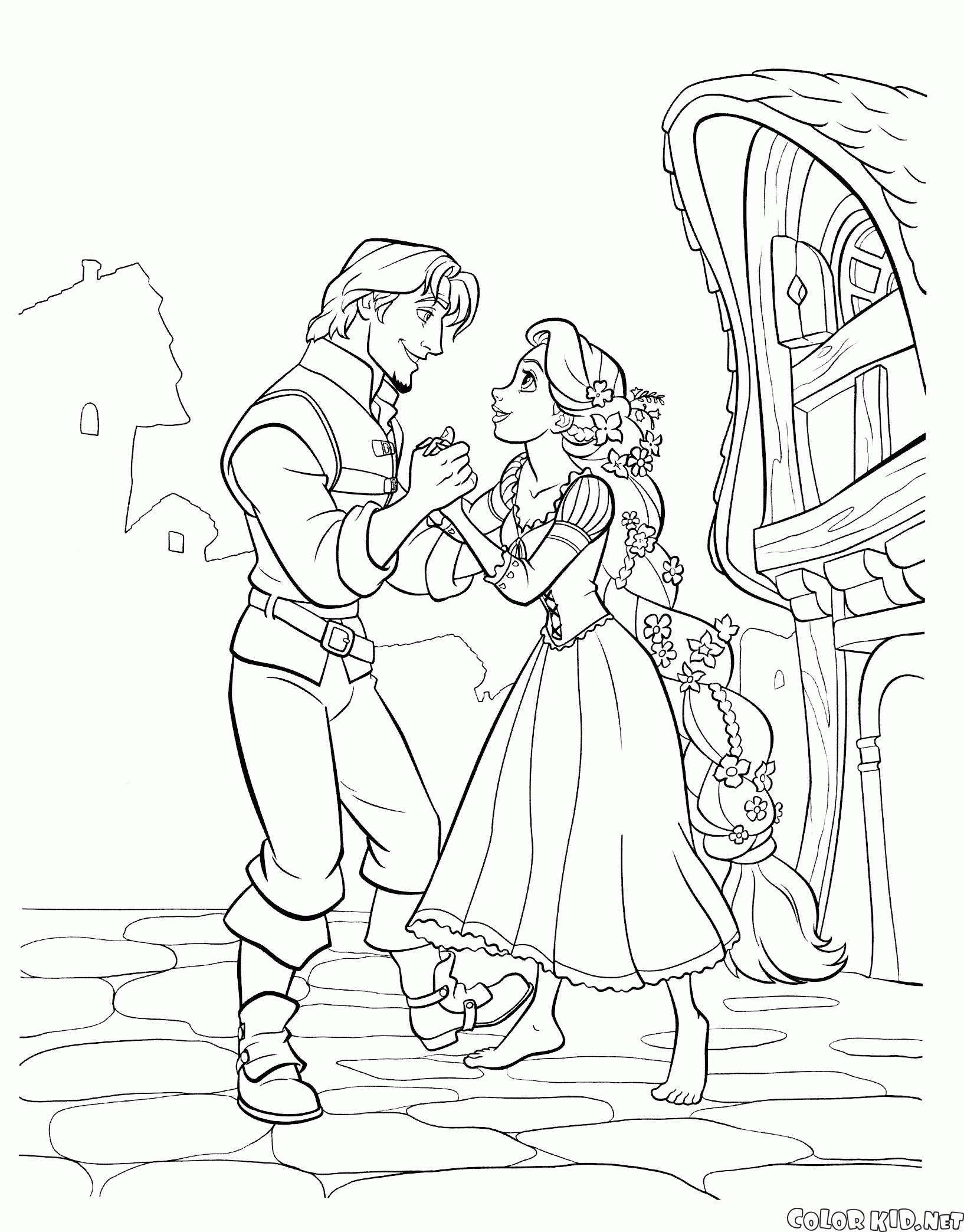 Incontro Flynn e Rapunzel