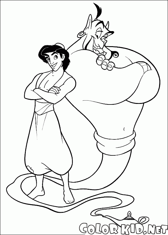 Aladdin e magica Genie