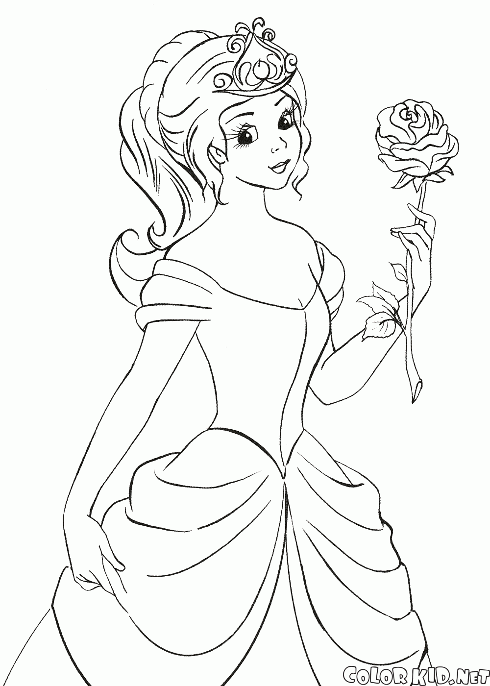 Principessa tiene una rosa