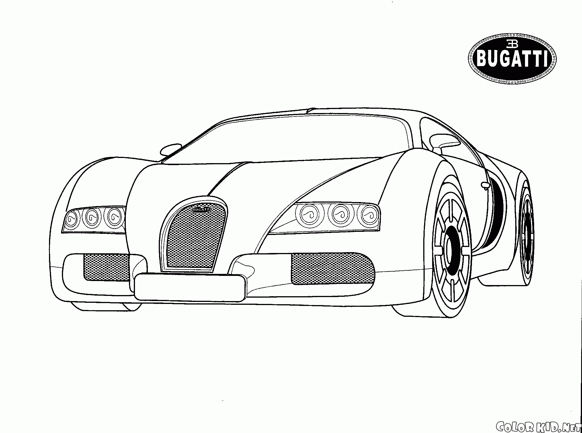 Disegni da colorare - Bugatti (Italia)