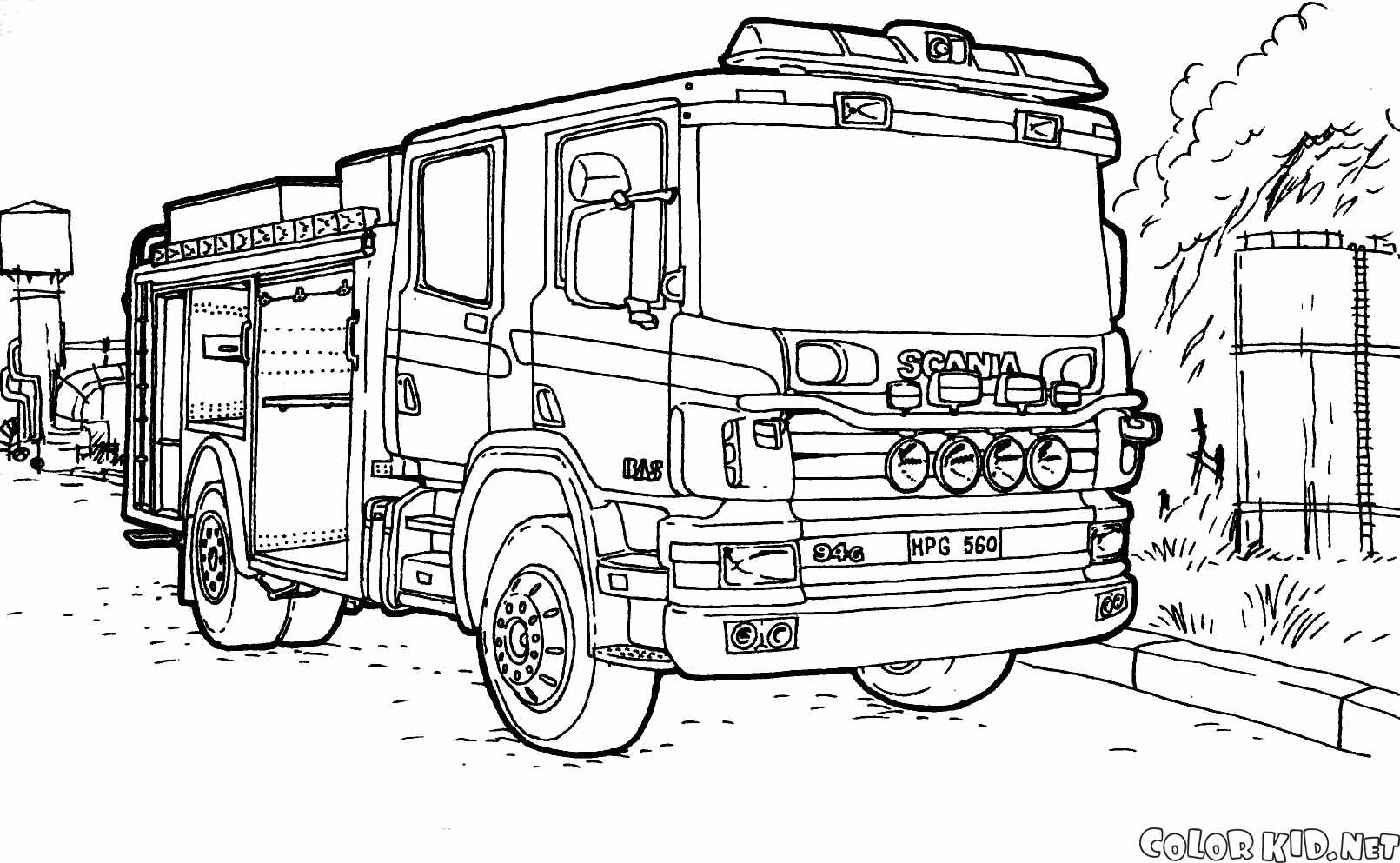 Camion dei pompieri Scania