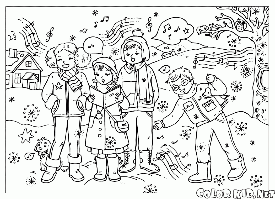 I bambini cantano canti natalizi