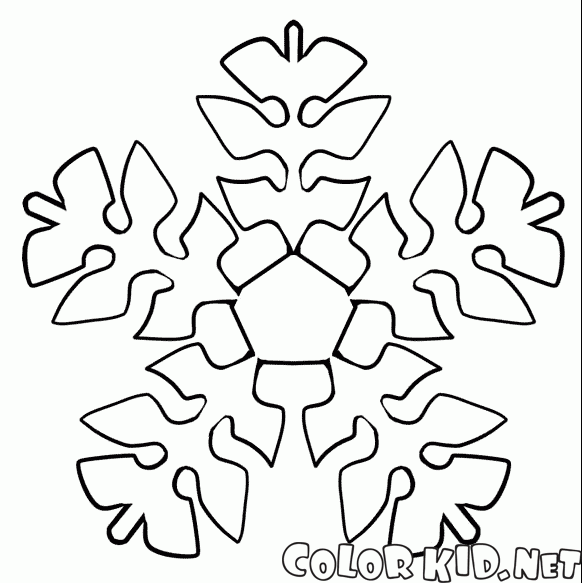 Snowflake in forma di fogliame