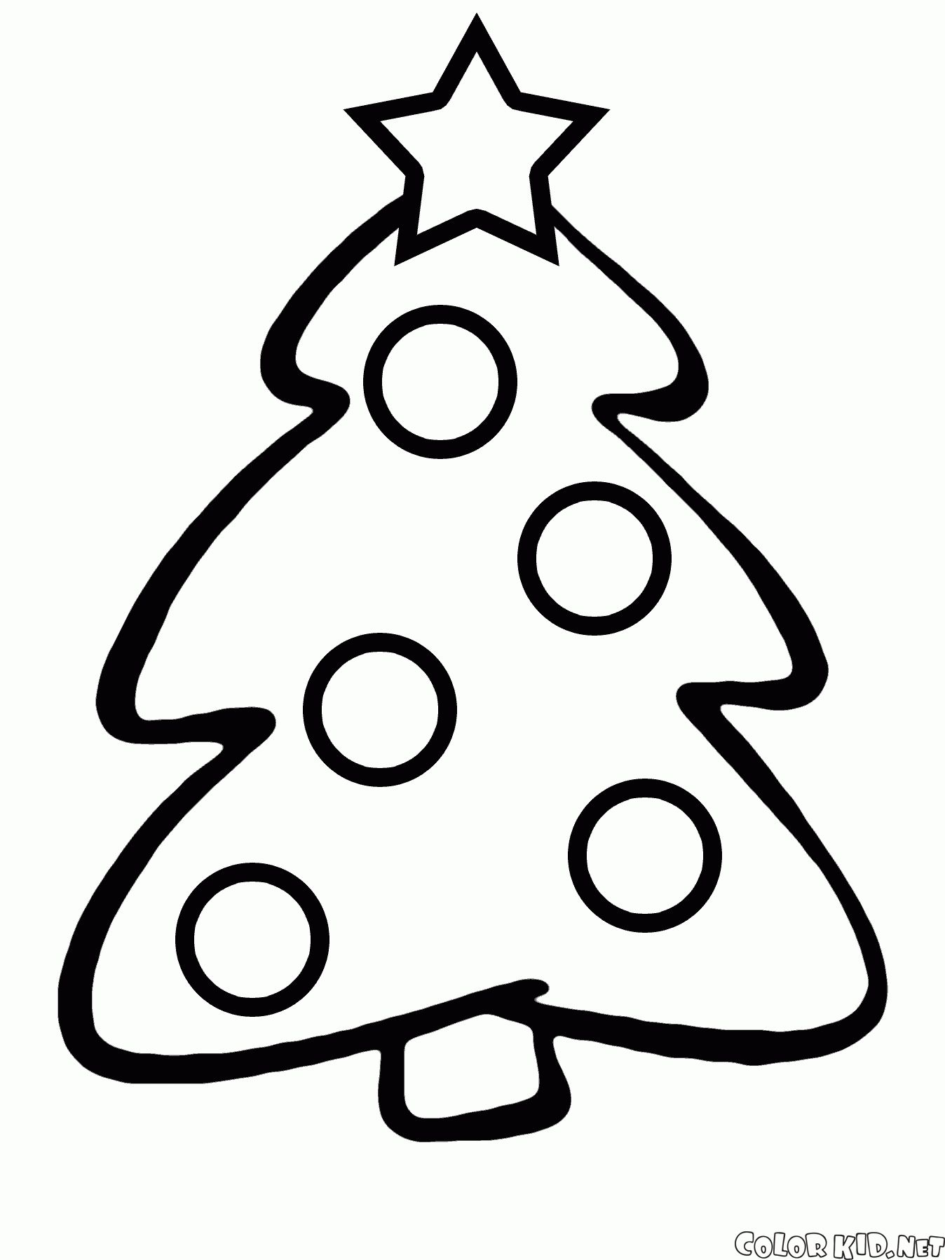 Albero Di Natale Da Colorare E Stampare.Disegni Da Colorare Albero Di Natale Per I Bambini