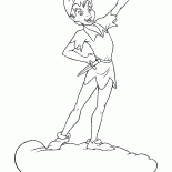 Peter Pan su una nuvola