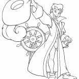 Pietro in tuta di un gancio