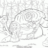 Merida con i genitori