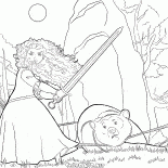 Merida salva la madre