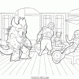 La squadra in tute da combattimento