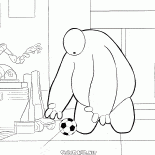 Robot Baymax e palla