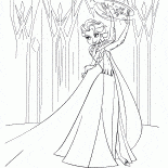 Elsa usa la magia