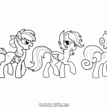 Ponies su una passeggiata