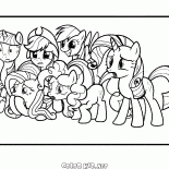 Piccoli pony sono sorpreso