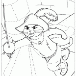 Gatto con gli stivali di lavoro