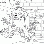 Cane si trova sulla sua schiena