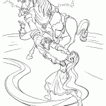 Cavallo, Flynn e Rapunzel