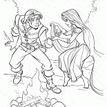 Rapunzel guarisce Flynn