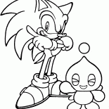 Sonic X e formaggio Chao