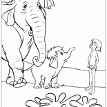 Mowgli e Baby Elephant