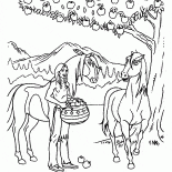 Nativi americani con le mele