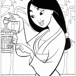 Mulan trova un uccello