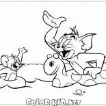 Tom e Jerry sul lago