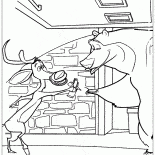 Cervo offre alcuni frutti