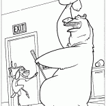 Orso e cervi divertirsi