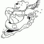 Winnie rotola dalla montagna