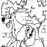 Lilli e il vagabondo fare una passeggiata