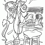 Wildcat ascoltando la radio