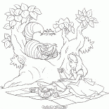 Tea party con il gatto del Cheshire