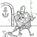 Spugna Bob al lavoro
