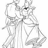 Cenerentola e il principe al ballo