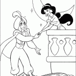 Aladin invita Jasmine