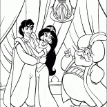 Jasmine, Aladdin e il Sultano