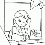 Lilo sulla porta di casa