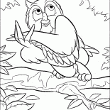 Gufo assorto nei suoi pensieri