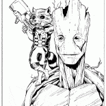 Rocket e Groot