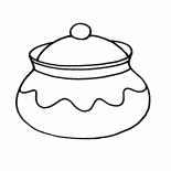 Una pentola con coperchio