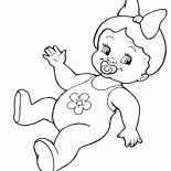 Bambola con ciuccio