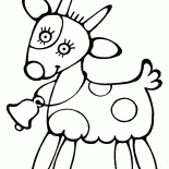 Capra con una campana