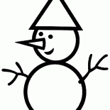 Immagine di un pupazzo di neve