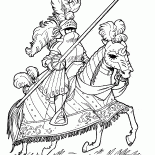 Cavaliere su un torneo