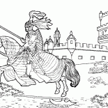 Cavaliere a cavallo
