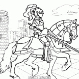 Armato cavaliere equestre